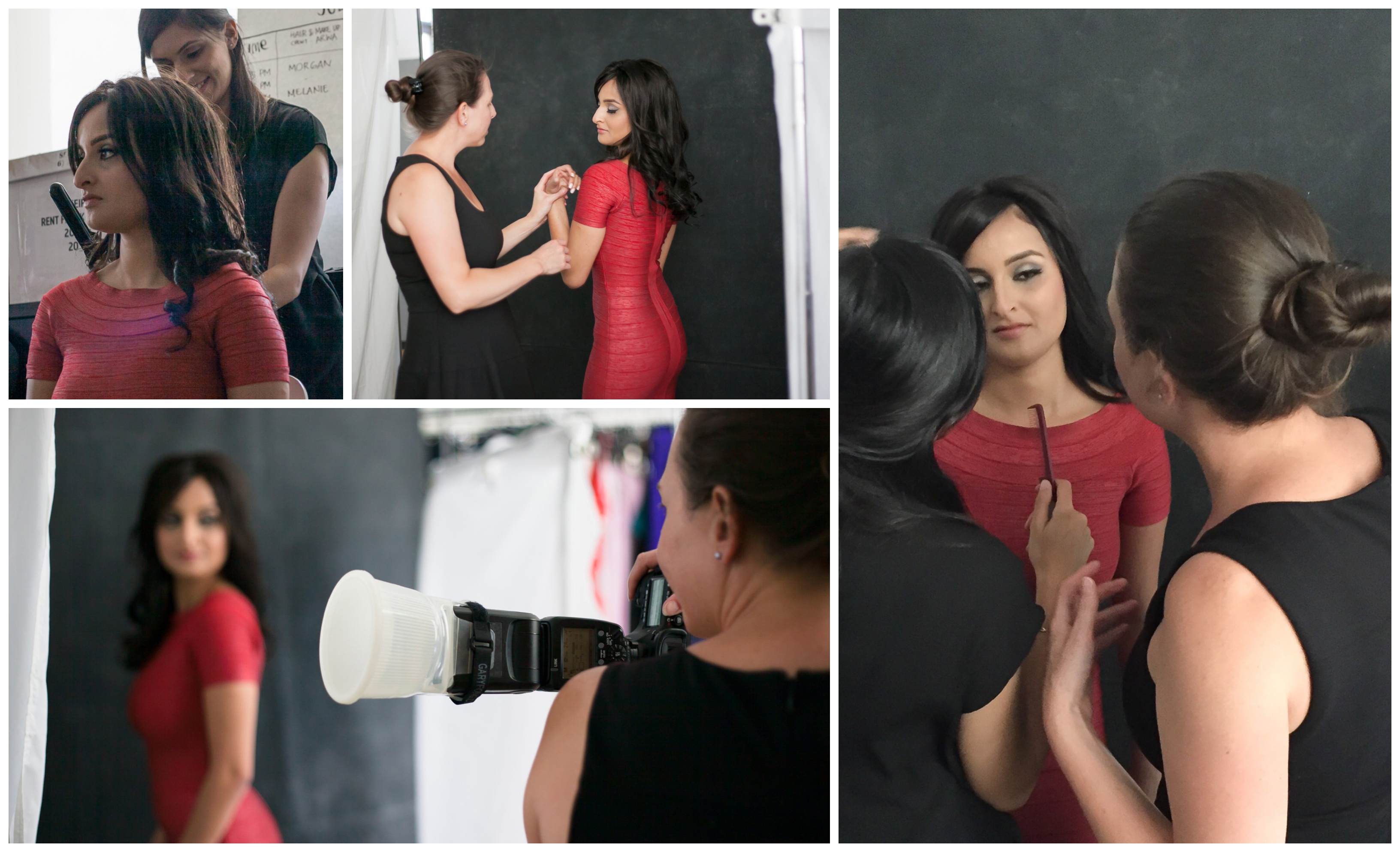 Beauty Portraits with the Rent Frock Repeat team behind the scenes